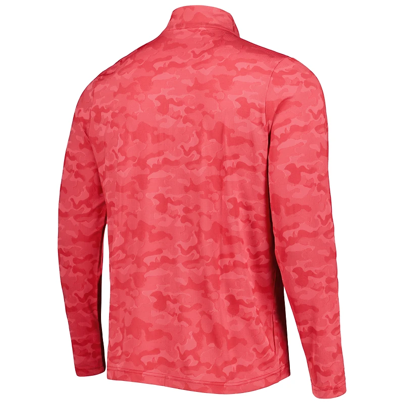 Haut à fermeture éclair quart de tour pour homme, modèle Brigade des Cardinals l'Arizona, rouge Antigua