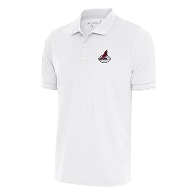 Polo rétro Antigua White pour homme avec logo de l'équipe des Cardinals l'Arizona