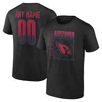 T-shirt noir pour homme Arizona Cardinals Home Field Pop personnalisé avec nom et numéro