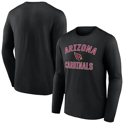 Men's  Black Arizona Cardinals Victory Arch Long Sleeve T-Shirt