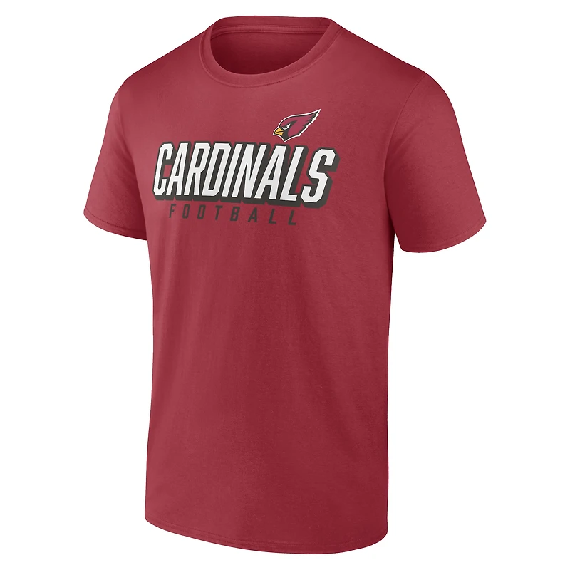 Men's Cardinal/Black Arizona Cardinals Player Pack T-Shirt Combo Set