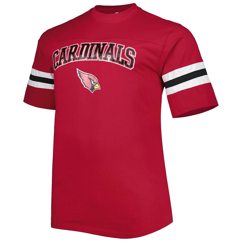 T-shirt Cardinal Arizona Cardinals à gros et grands bras pour homme
