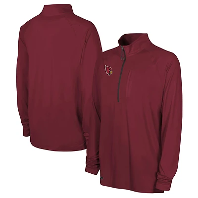 Haut raglan authentique à quart de zip pour homme, Arizona Cardinals.