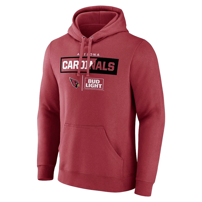 Sweat à capuche Cardinal Arizona Cardinals NFL x Bud Light pour hommes