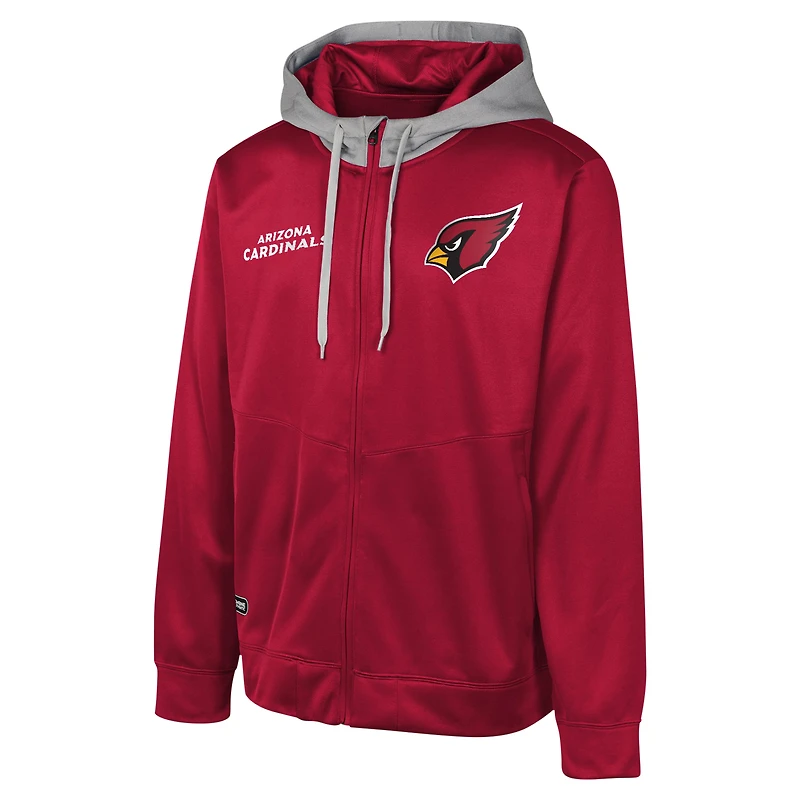 Veste à capuche entièrement zippée Cardinal Arizona Cardinals Replay Fashion Graphic pour hommes