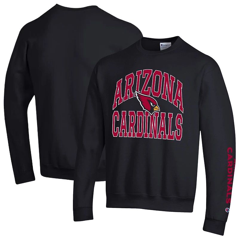Sweat-shirt en polaire Powerblend noir Champion pour homme, aux couleurs des Cardinals de l'Arizona.