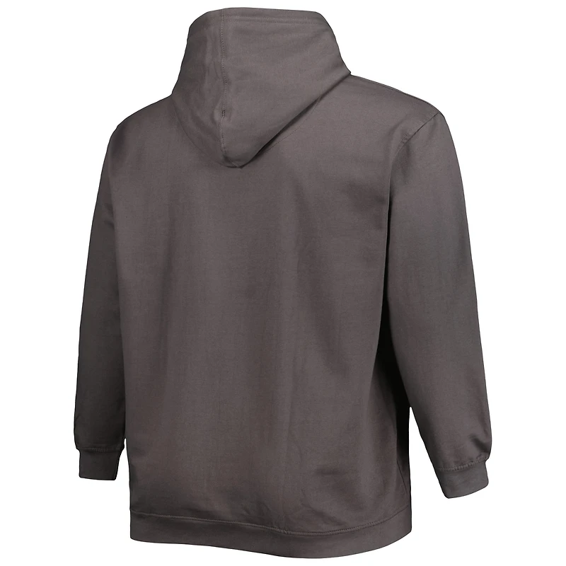 Sweat à capuche avec logo Big & Tall Arizona Cardinals gris anthracite pour homme