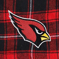Men's Concepts Sport Black/Cardinal Arizona Cardinals Ledger Flannel Boxers