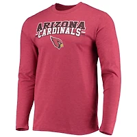 Concepts Sport T-shirt à manches longues et pantalon pour homme Noir/Cardinal Arizona Cardinals Meter