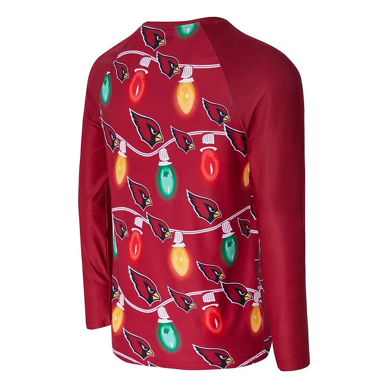 Ensemble haut à manches longues et pantalon en tricot raglan Garland des Cardinals de l'Arizona pour homme Concepts Sport