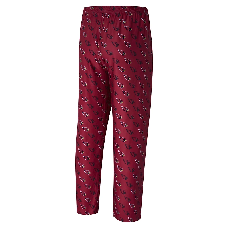 Men's Concepts Sport Cardinal Arizona Cardinals Record Allover Print Knit Pants