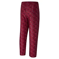 Men's Concepts Sport Cardinal Arizona Cardinals Record Allover Print Knit Pants