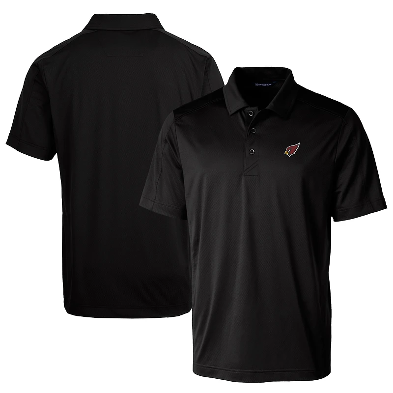 Polo extensible texturé Prospect pour homme Cutter & Buck, noir, des Cardinals de l'Arizona, grande taille