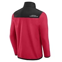 Men's Darius Rucker Collection by Fanatics Cardinal Arizona Cardinals Color Block Polar Fleece Full-Zip Jacket