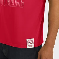 Men's Darius Rucker Collection by Fanatics  Cardinal Arizona Cardinals Football Stripe Sleeve T-Shirt