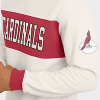 Sweat-shirt ras du cou colorblock crème des Cardinals de l'Arizona pour homme, collection Darius Rucker par Fanatics