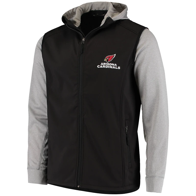 Men's Dunbrooke Black/Gray Arizona Cardinals Alpha Full-Zip Jacket