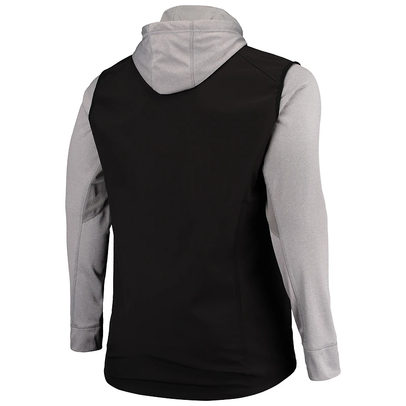 Men's Dunbrooke Black/Gray Arizona Cardinals Big & Tall Alpha Full-Zip Hoodie Jacket
