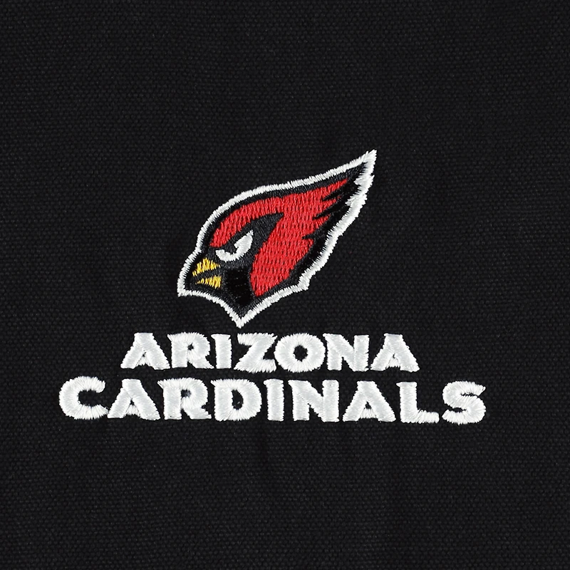 Men's Dunbrooke Black Arizona Cardinals Big & Tall Dakota Canvas Hoodie Full-Zip Jacket