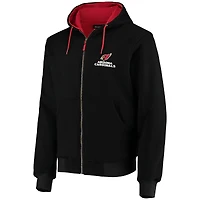 Sweat à capuche entièrement zippé doublure thermique Dunbrooke Arizona Cardinals Craftsman pour homme, noir