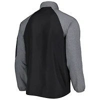 Men's Dunbrooke Black Arizona Cardinals Hurricane Raglan Full-Zip Windbreaker Jacket