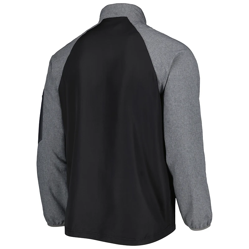 Men's Dunbrooke Black Arizona Cardinals Hurricane Raglan Full-Zip Windbreaker Jacket