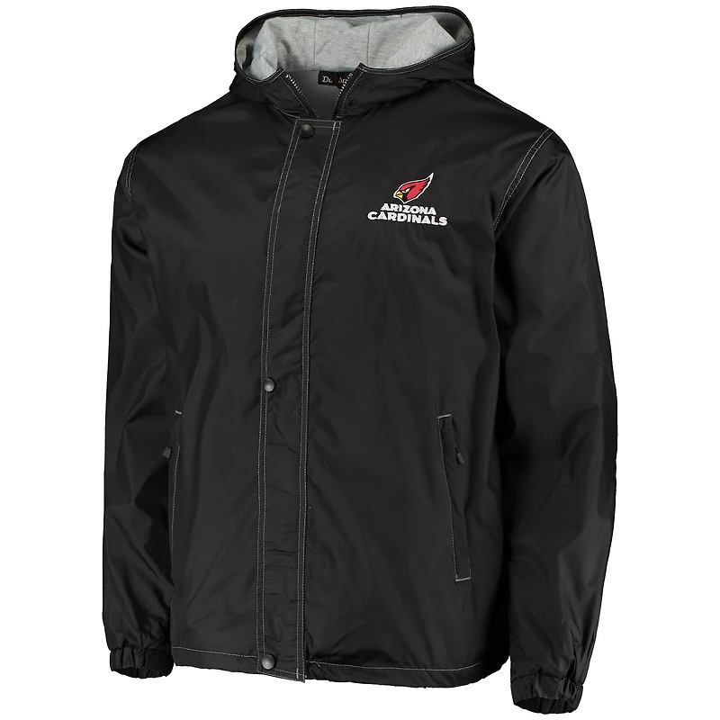 Dunbrooke Noir Arizona Cardinals Logo Legacy Stadium Veste entièrement zippée pour homme
