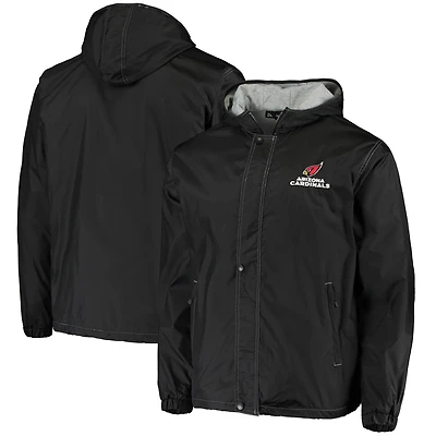 Veste zippée intégrale Dunbrooke noire pour homme, logo Arizona Cardinals Legacy Stadium