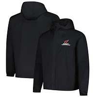 Veste à capuche entièrement zippée et imperméable Dunbrooke Black Arizona Cardinals Tropic pour homme
