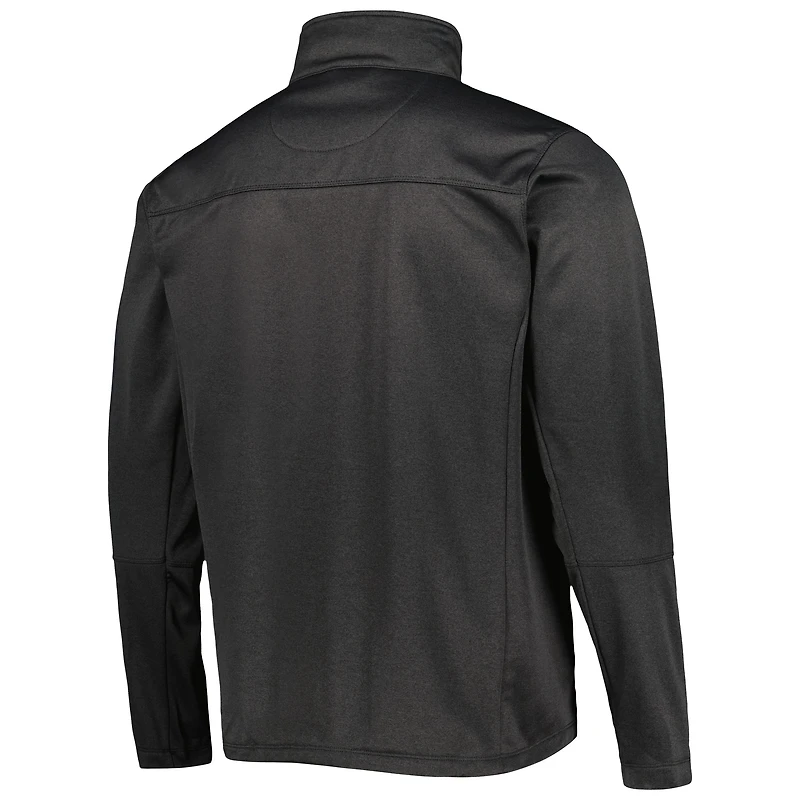 Dunbrooke Heather Black Arizona Cardinals Veste à fermeture éclair intégrale en polaire technique enduite Freestyle pour homme