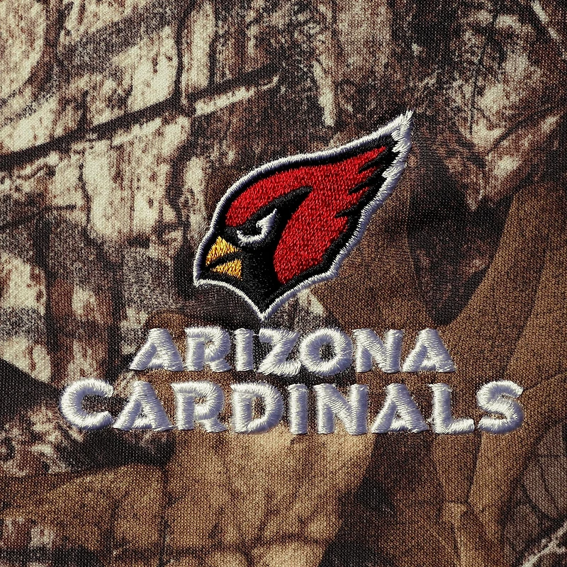 Sweat à capuche en polaire technique Dunbrooke Realtree Camo Arizona Cardinals Circle Champion pour homme
