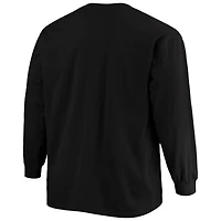 Men's Fanatics Black Arizona Cardinals Big & Tall Color Pop Long Sleeve T-Shirt