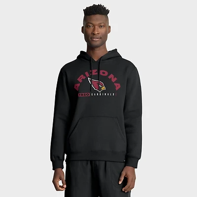 Sweat à capuche noir Fanatics pour homme, motif héritage des Cardinals de l'Arizona, retard jeu