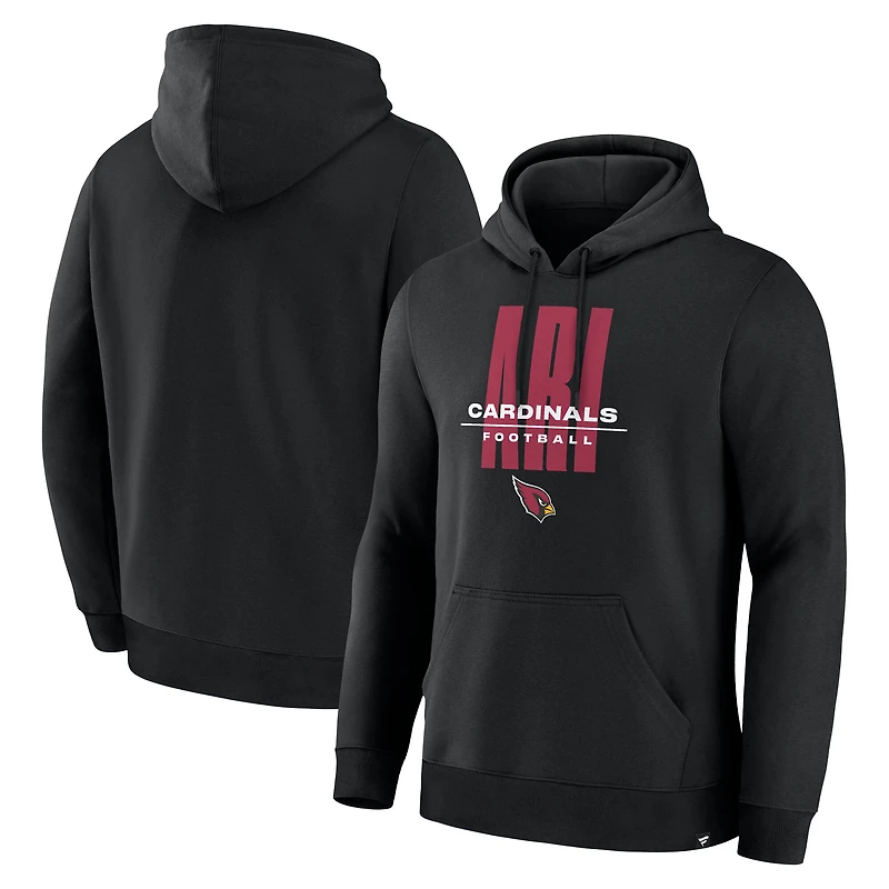 Sweat à capuche Fanatics noir pour homme, modèle Legacy, joueur de ligne offensive droite des Arizona Cardinals.