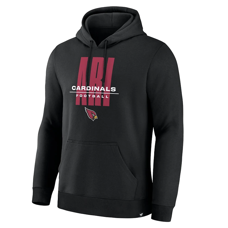 Men's Fanatics Black Arizona Cardinals Right Tackle Legacy Pullover Hoodie