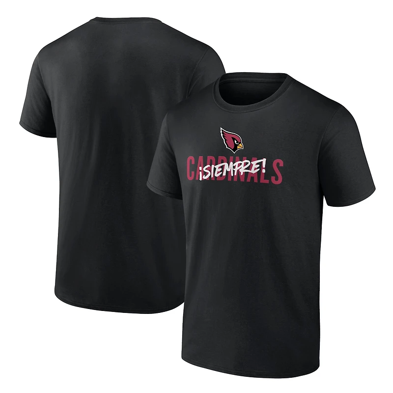 T-shirt noir Fanatics pour hommes des Cardinals de l'Arizona Siempre