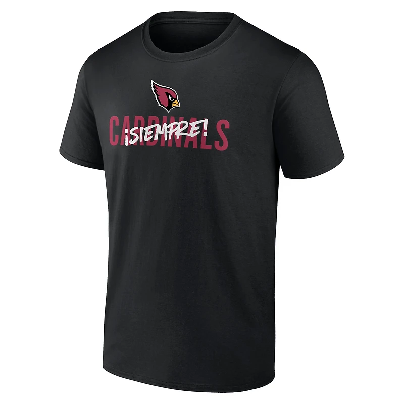 T-shirt noir Fanatics pour hommes des Cardinals de l'Arizona Siempre