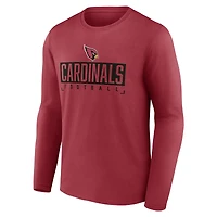 T-shirt à manches longues avec mot-symbole Fanatics Cardinal Arizona Cardinals Big & Tall pour hommes