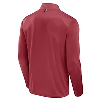 Men's Fanatics Cardinal Arizona Cardinals Defender Long Sleeve Quarter-Zip Jacket