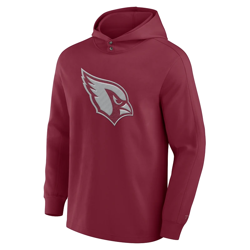 T-shirt à capuche manches longues Fanatics Cardinal Arizona Cardinals Elements Blaze Tri-Blend pour hommes
