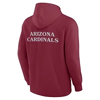T-shirt à capuche manches longues Fanatics Cardinal Arizona Cardinals Elements Blaze Tri-Blend pour hommes