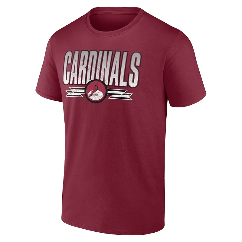 T-shirt Fanatics Cardinal Arizona Cardinals Fading Out pour hommes