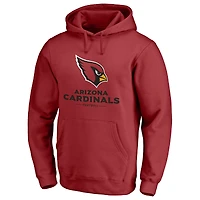 Sweat à capuche ajusté avec logo Fanatics Cardinal Arizona Cardinals pour hommes