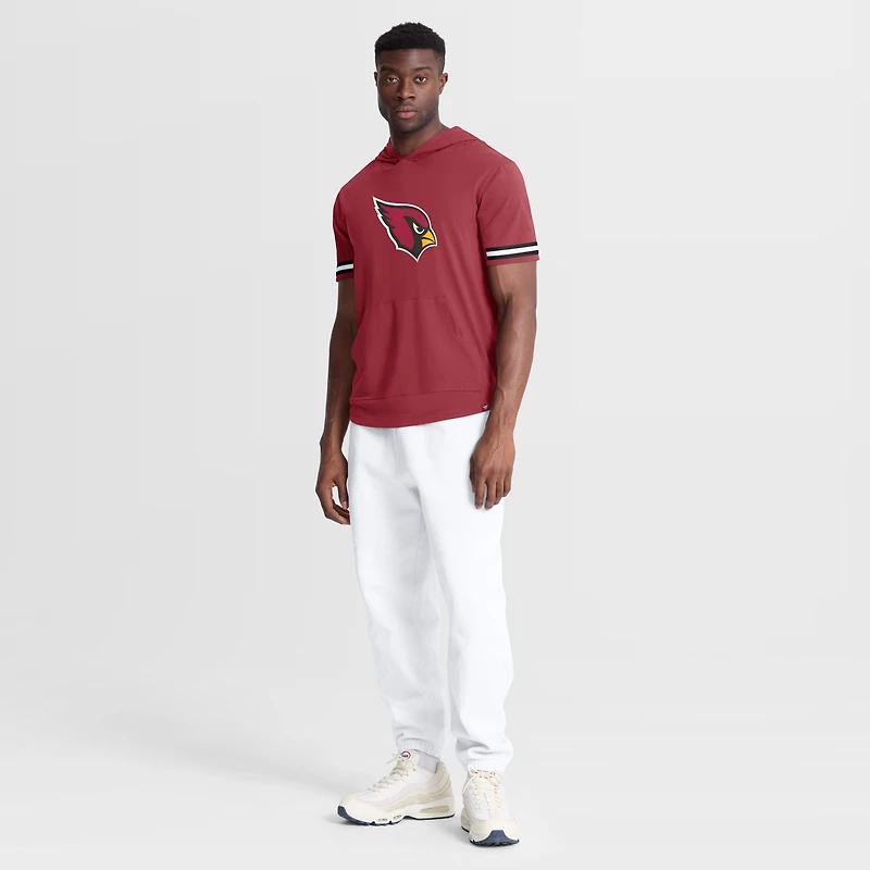 Men's Fanatics Cardinal Arizona Cardinals Optimal Play Short Sleeve Hooded T-Shirt