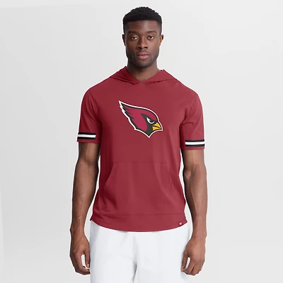 Men's Fanatics Cardinal Arizona Cardinals Optimal Play Short Sleeve Hooded T-Shirt