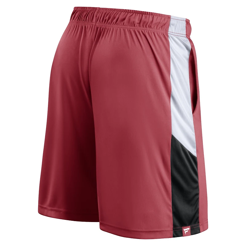 Short à blocs de couleurs Prep Fanatics Cardinal Arizona Cardinals pour hommes