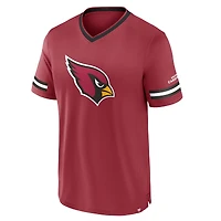 T-shirt à rayures pour homme Fanatics Cardinal Arizona Cardinals