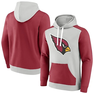 Men's Fanatics Gray/Cardinal Arizona Cardinals Primary Arctic Hoodie