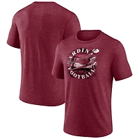 T-shirt tri-mélange Sporting Chance Heathered Cardinal des Cardinals de l'Arizona pour hommes