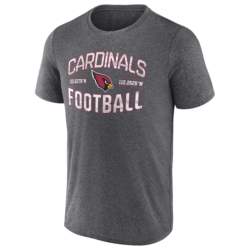 Men's Fanatics Heathered Charcoal Arizona Cardinals Want To Play T-Shirt